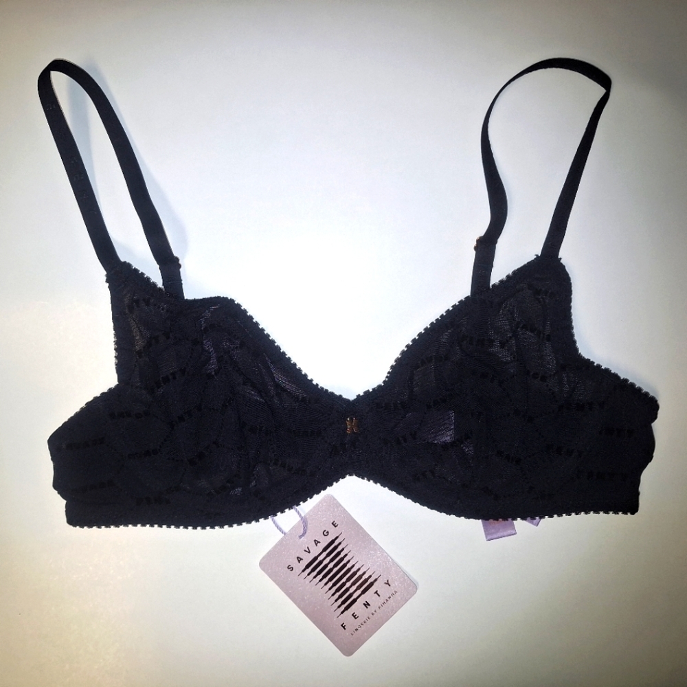 Savage X Fenty Black Lace Bra